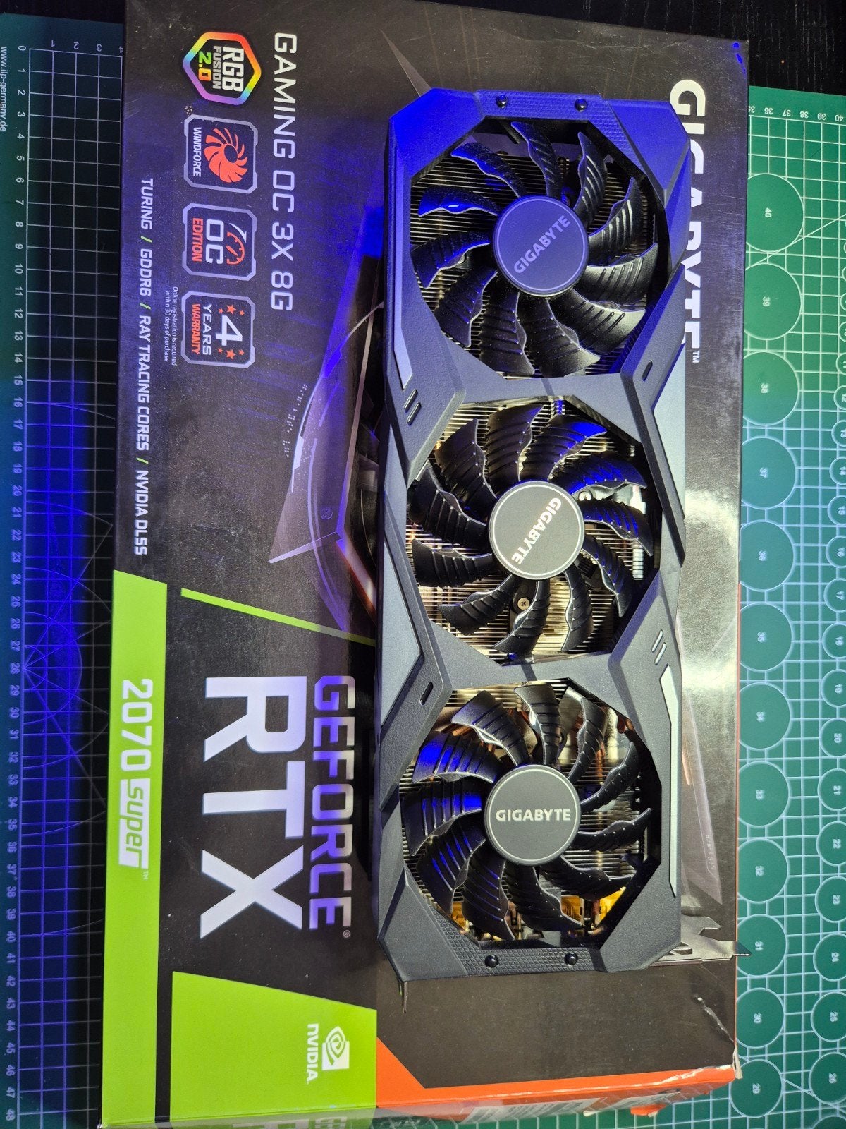Gigabyte GeForce RTX 2070 Super Gaming OC 3X 8G, PCI-Express 3, Gebruikt, GDDR6, Ophalen of Verzenden