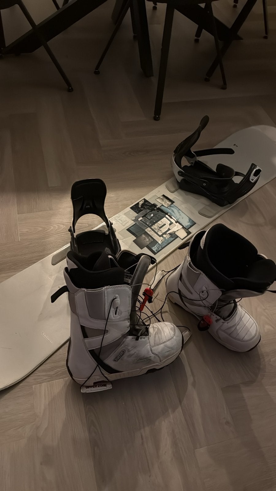 Salomon Snowboard met Burton bindingen en schoenen, Ophalen of Verzenden, Gebruikt, Board