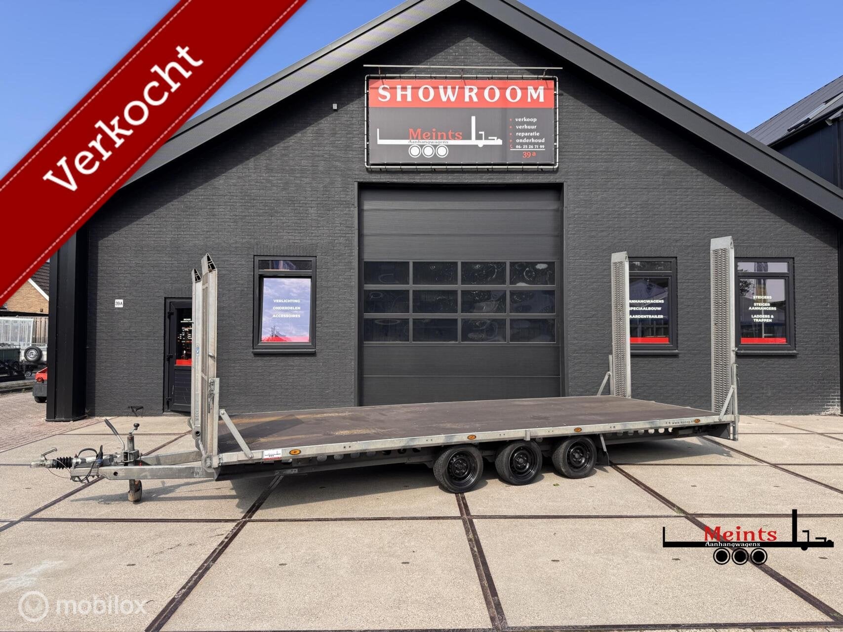 Proline Henra XXL plateauwagen 633x222 3500KG 3 asser, Auto diversen, Aanhangers en Bagagewagens, Gebruikt