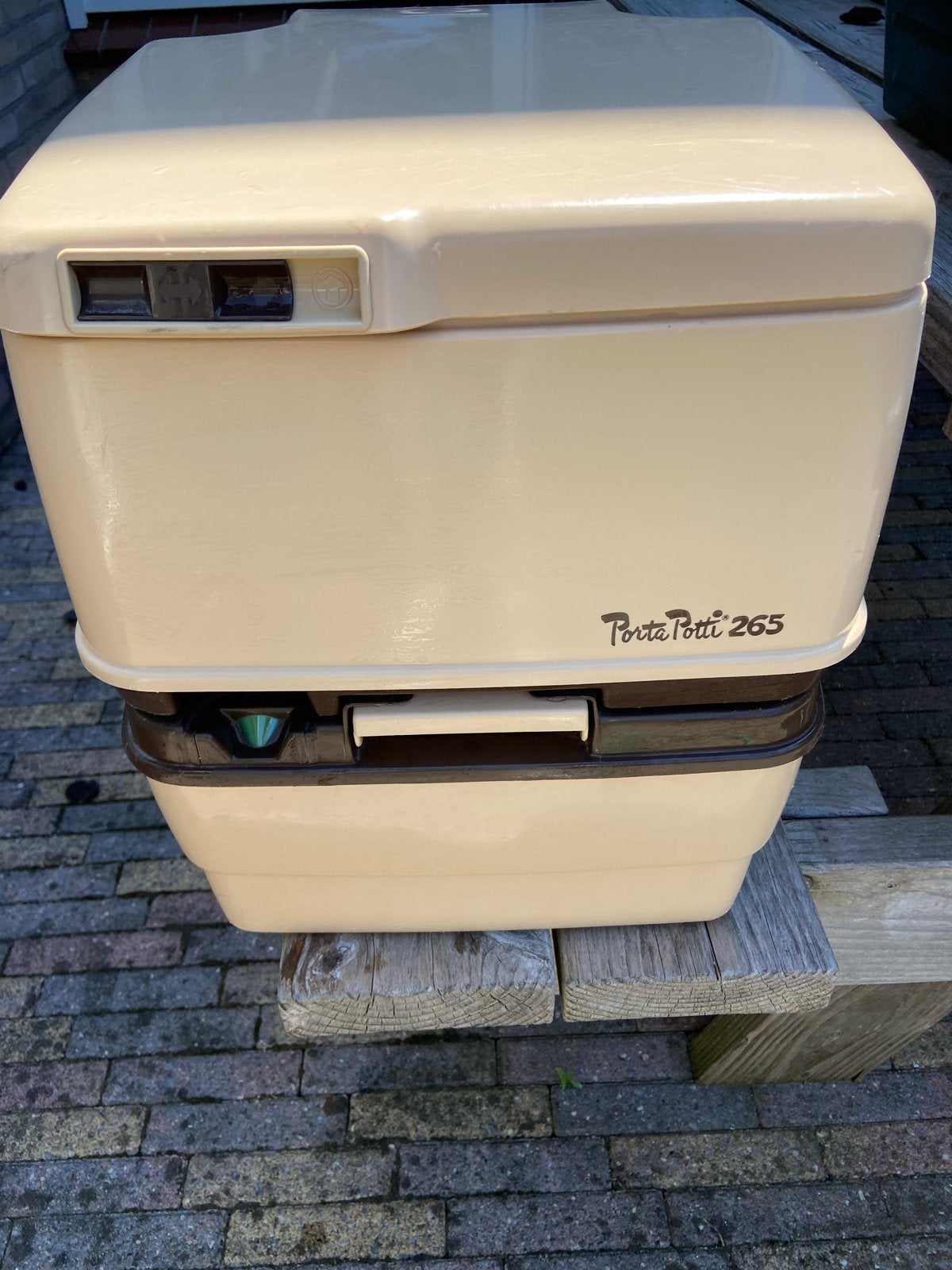 Porta Potti 265 draagbaar toilet - Ideaal voor camping, Ophalen, Gebruikt