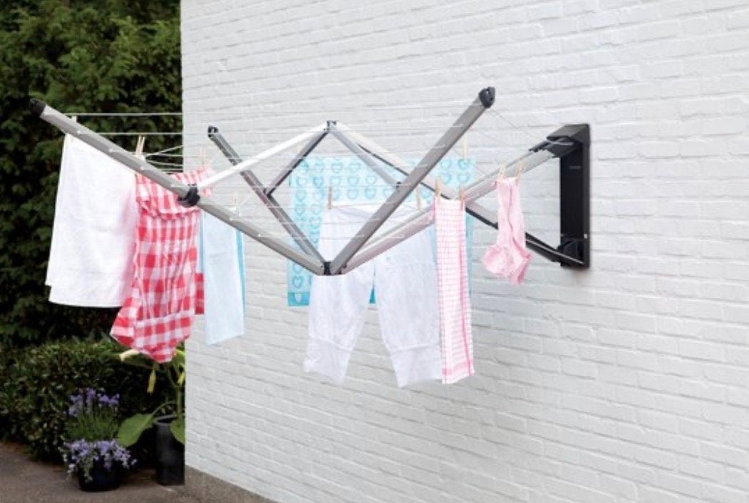 Brabantia Wallfix Wanddroogrek - Binnen & Buiten met Hoes, Tuin en Terras, Droogmolens en Wasrekken, Ophalen, Gebruikt, Wasrek