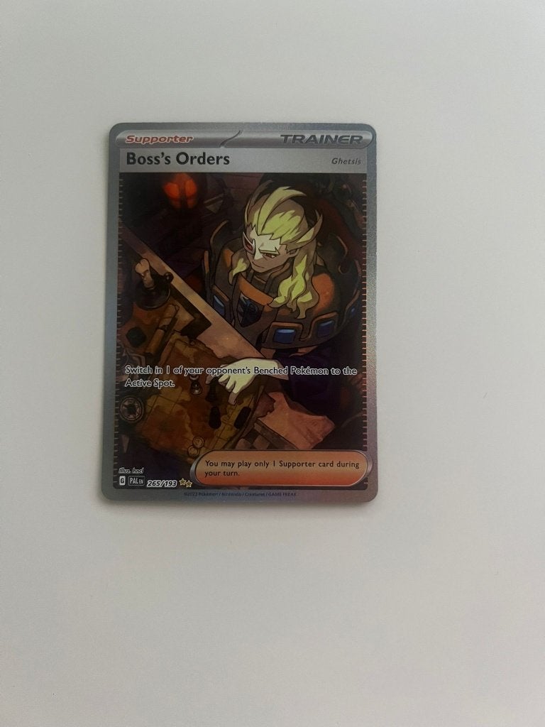 Boss's Orders 265/193 Paldea Evolved, Ophalen of Verzenden, Nieuw, Losse kaart, Foil