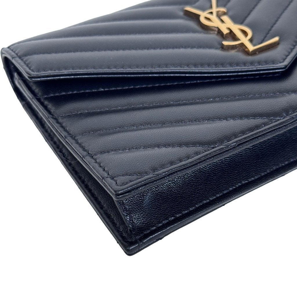 Yves saint laurent yves cassandre envelope woc wallet tas image 6