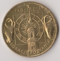 Polen 2 zlote Poznan, Verzenden, Polen, Losse munt