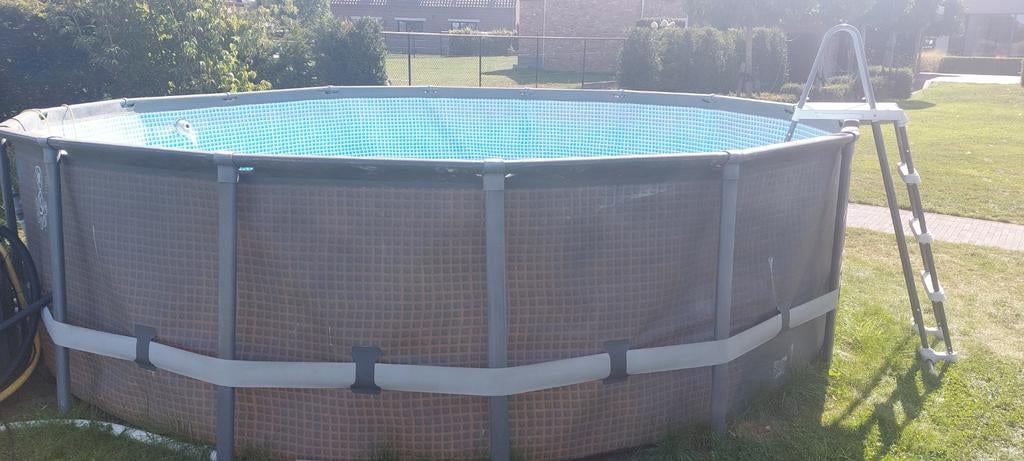 Zwembad intex te koop 488x120cm staat in de weg moet nu weg, Tuin en Terras, Ophalen, Opzetzwembad, Rechthoekig, Minder dan 80 cm