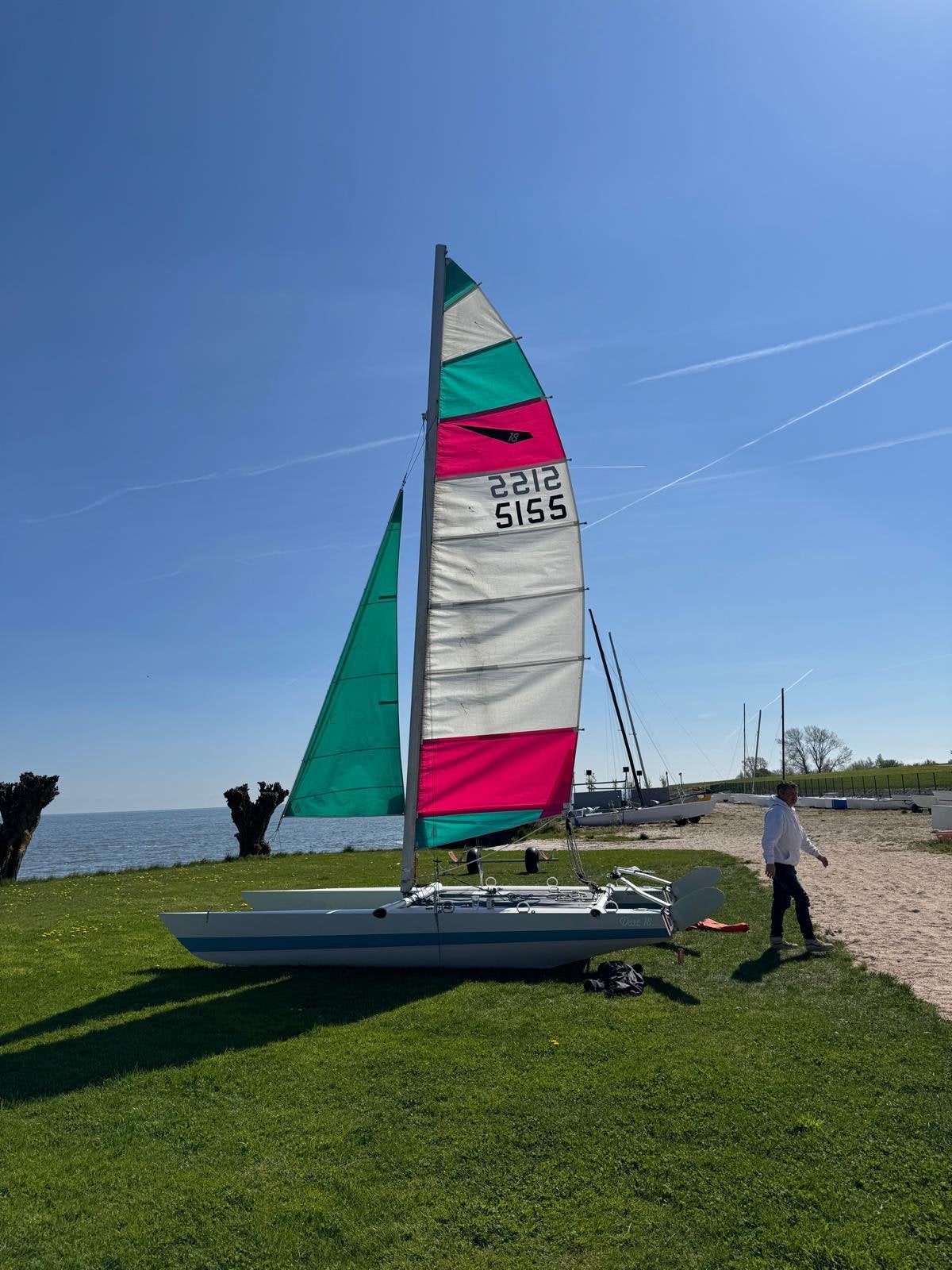 Hele fijne Dart 18, Watersport en Boten, Catamarans, Ophalen, Zo goed als nieuw, Hobie 16, Dart