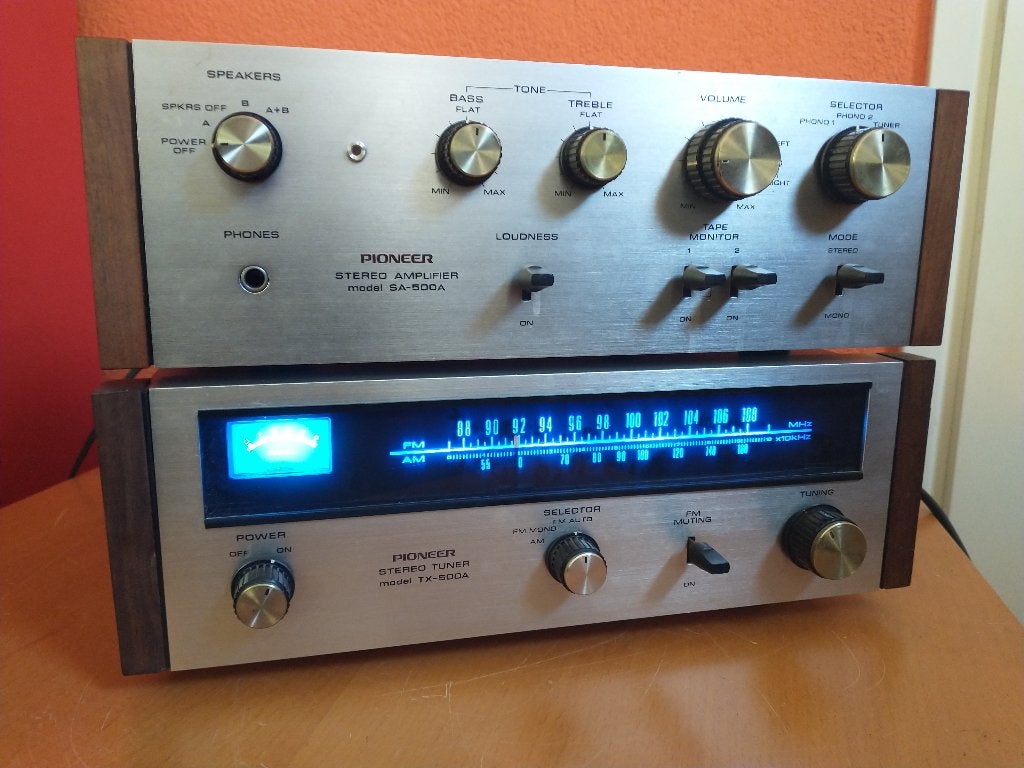 Pioneer SA-500A of SA-500A (Serviced) & Pioneer TX-500, Audio, Tv en Foto, Stereo-sets, Ophalen of Verzenden, Refurbished, Tuner of Radio