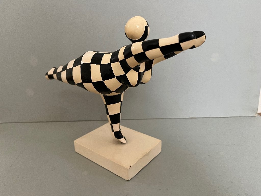 Dansende Ballerina Hommage aan Niki de Saint Phalle, Minder dan 20 cm, Kunststof, Ophalen of Verzenden, Beeld