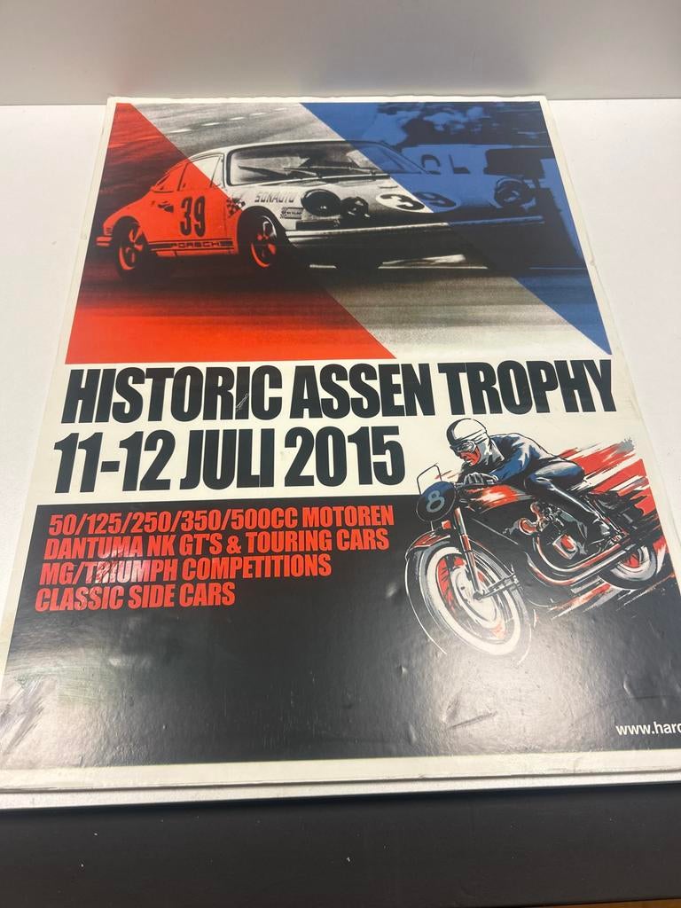 Historische Assen Trophy 2015 Poster, Verzamelen, Ophalen, Zo goed als nieuw, Film en Tv