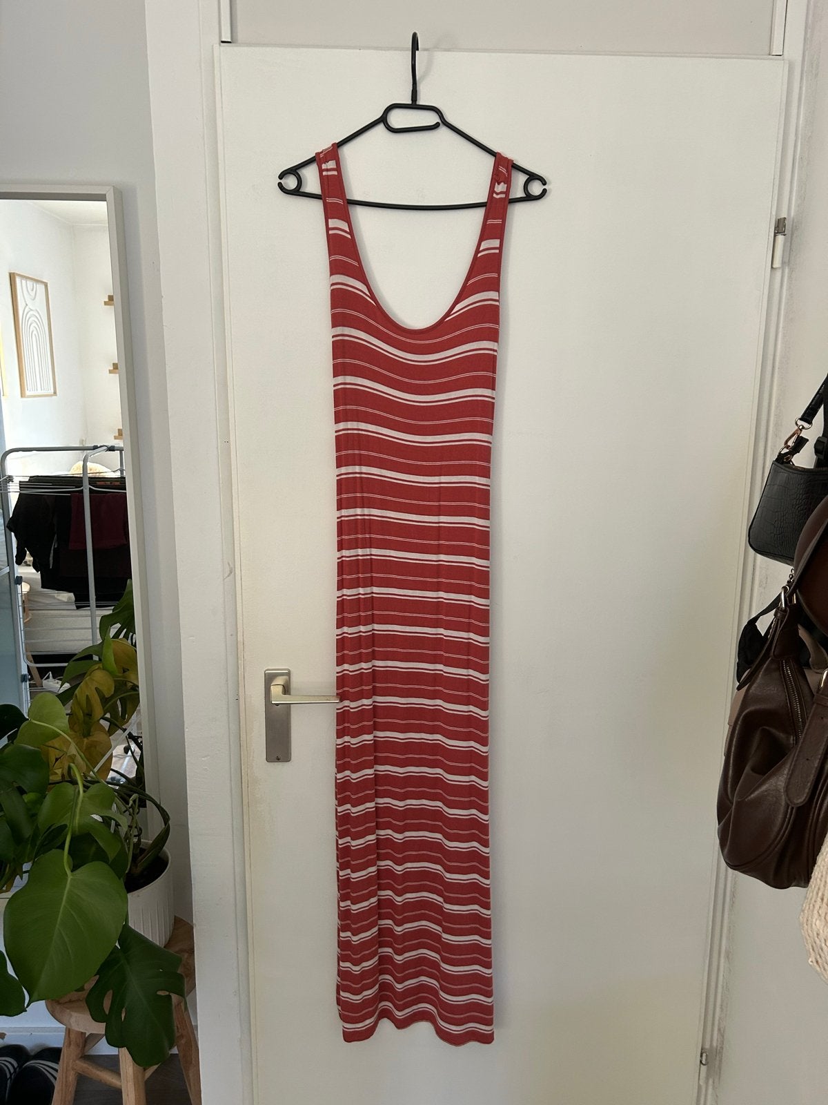 Primark gestreepte maxi-jurk, Kleding | Dames, Maat 38/40 (M), Ophalen of Verzenden, Gedragen, Rood