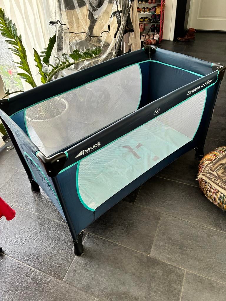 Hauck Dream N Play campingbedje - Zo goed als nieuw, Ophalen, 70 tot 85 cm, Zo goed als nieuw, Minder dan 140 cm