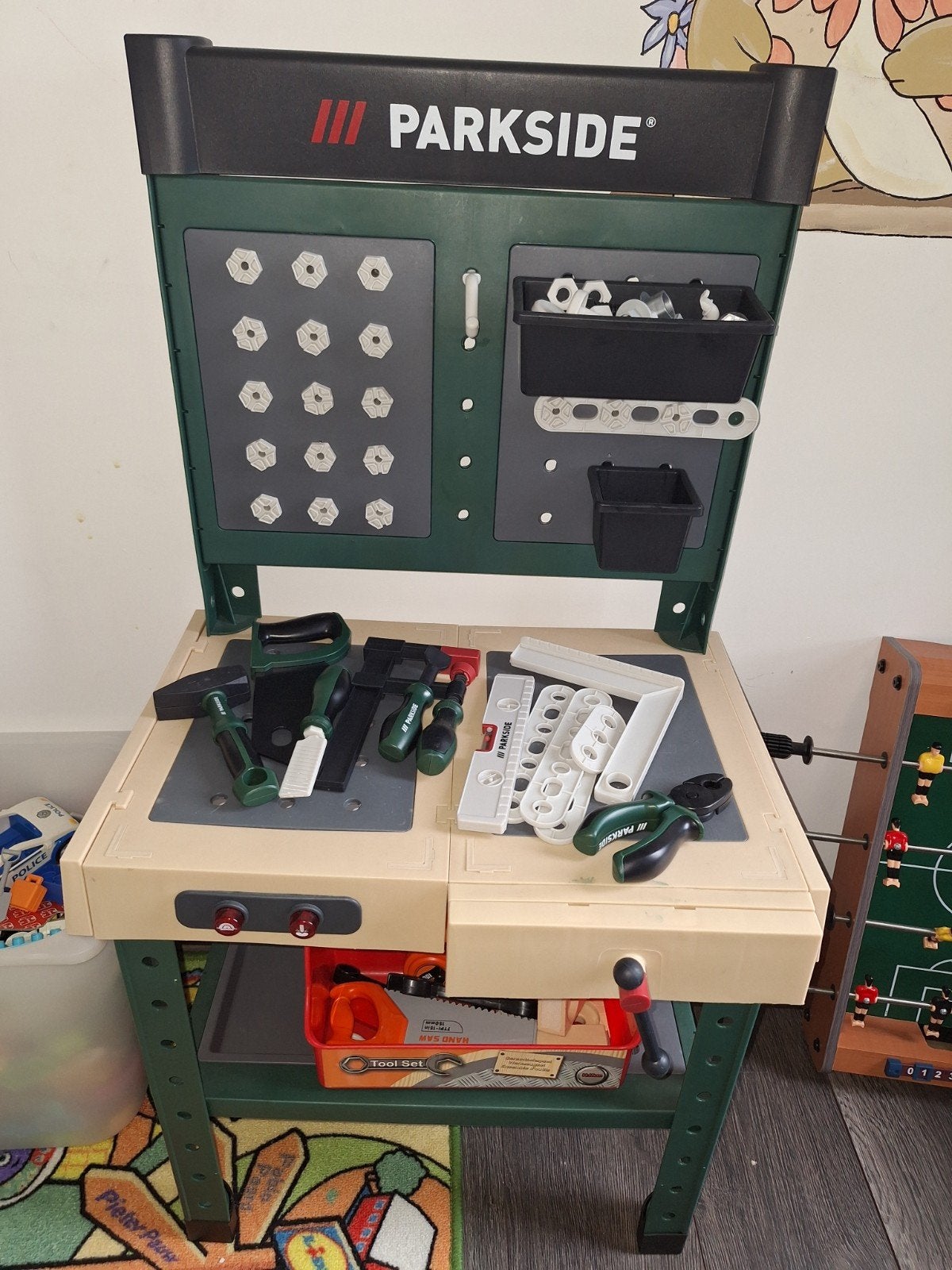 Complete Parkside Kinder Werkbank met Gereedschap, Ophalen, Gebruikt, Jongen of Meisje