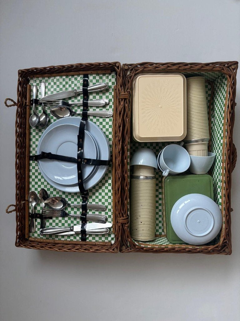 Vintage picknickset voor 4 Mepal Rosti Solingen, Ophalen of Verzenden, Gebruikt
