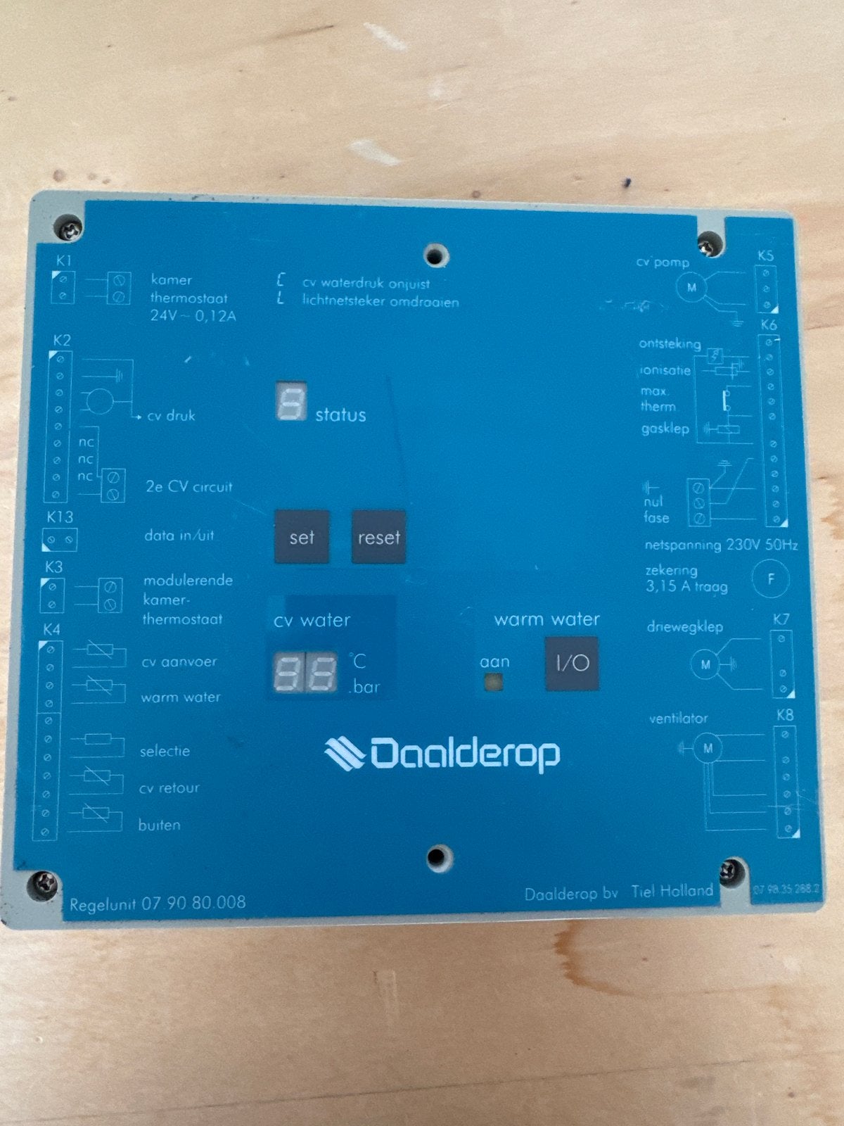 Daalderop Gasregelunit 07.90.80.008.7 - CV-ketel onderdeel, Gebruikt, Minder dan 30 cm, Cv-ketel of Combi-ketel, Minder dan 60 cm