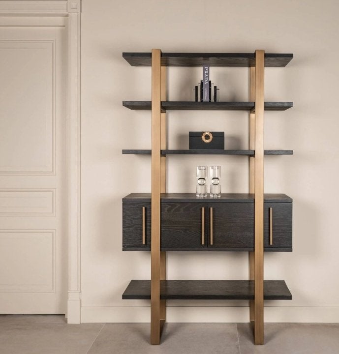 Richmond Interiors display wandkast Cambon, Ophalen, 200 cm of meer, Nieuw, Minder dan 150 cm