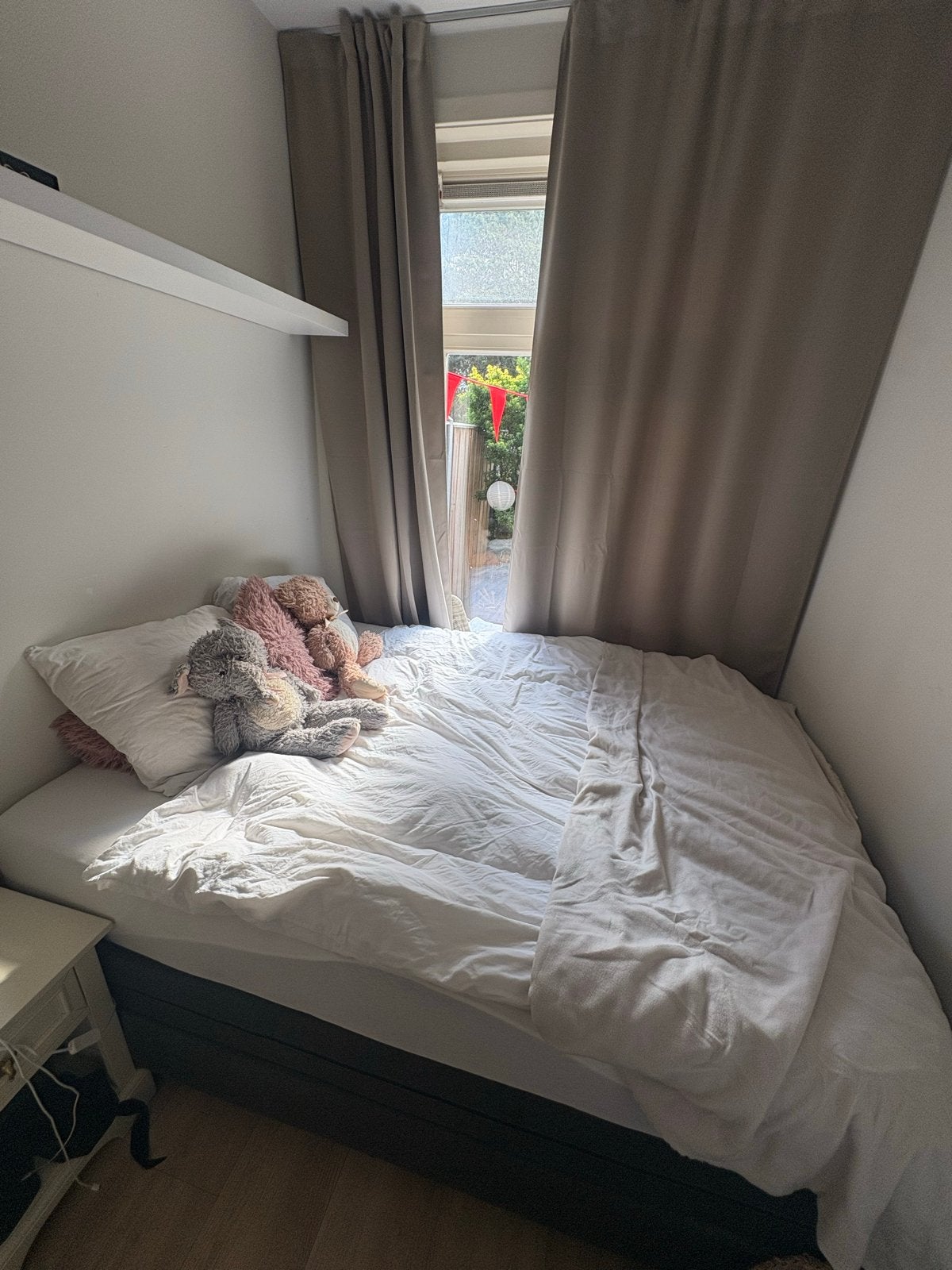 Boxspring 160x200 incl. matras en hoofdbord - Goede staat, Ophalen, Gebruikt, Tweepersoons, 200 cm