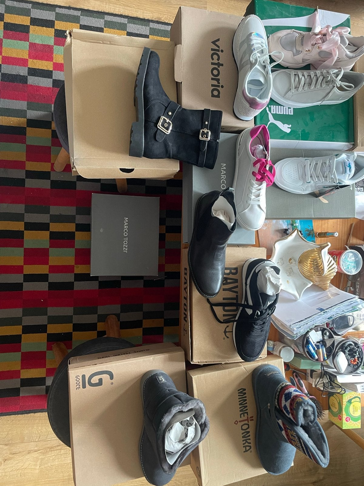 Dames schoenen: Puma, KangaROOS, Bayton, Minnetonka, Marco T, Ophalen, Zwart, Nieuw, Sneakers of Gympen