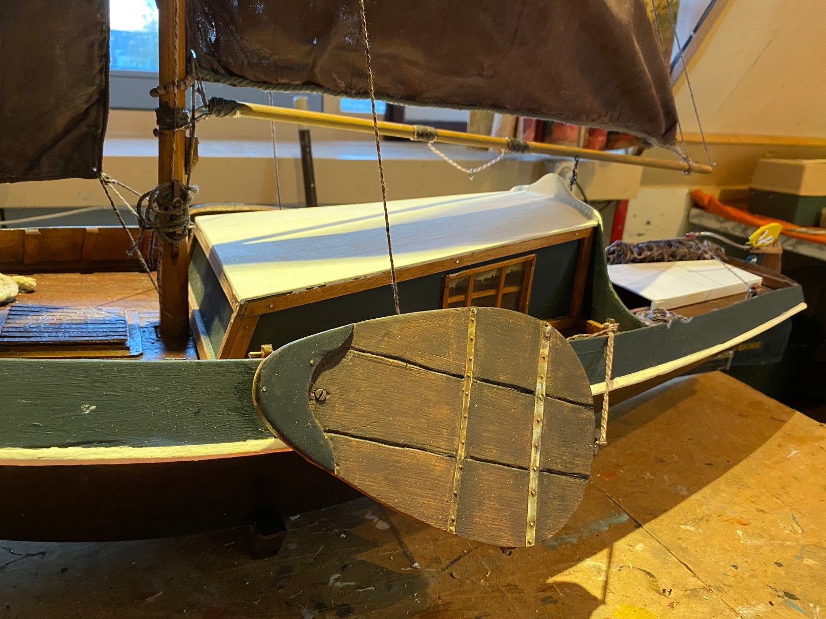 Zeeschouw modelbouw hout, Ophalen of Verzenden, Zo goed als nieuw
