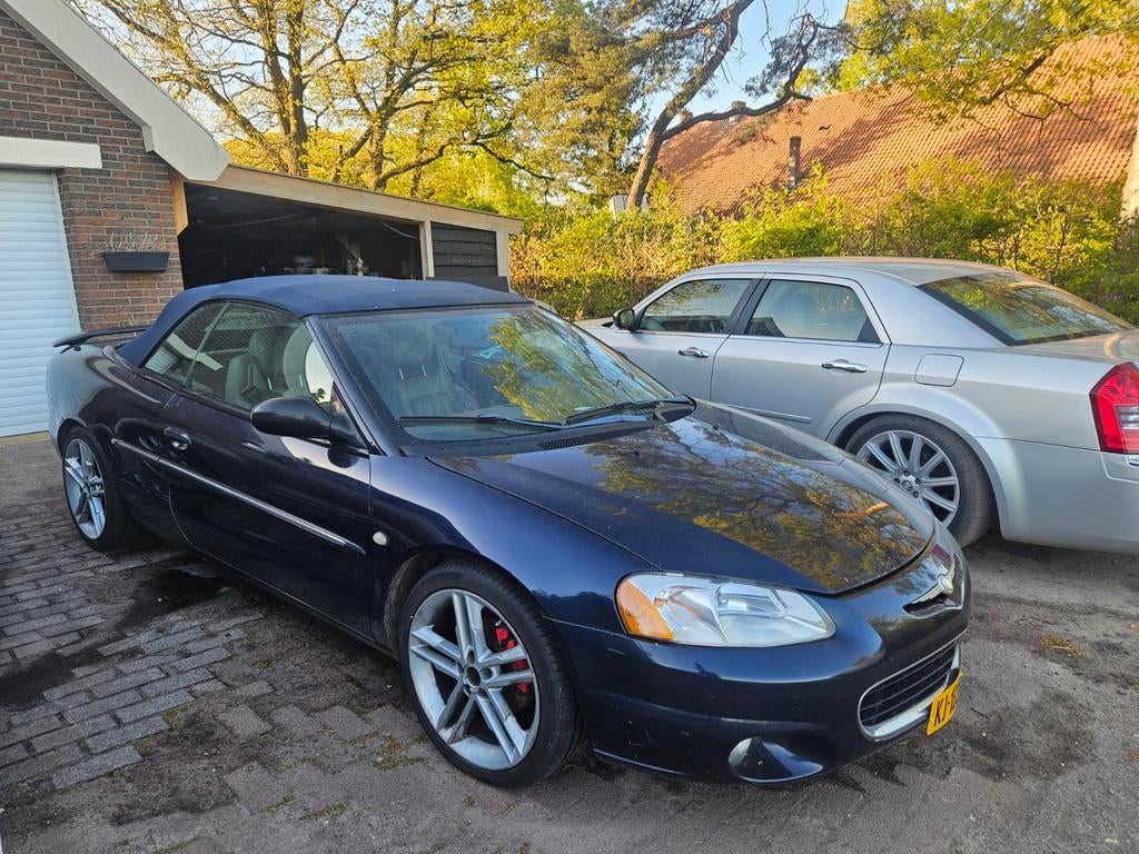 Chrysler Sebring 2.0 I 16V Cabrio 2002 Blauw, Auto's, Chrysler, Voorwielaandrijving, 450 kg, 4 cilinders, Cabriolet