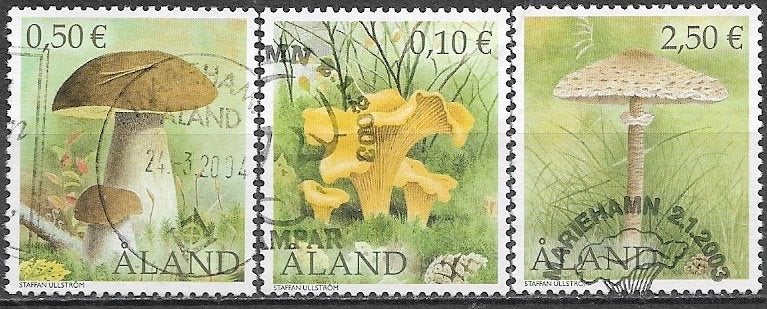 ALAND serie Inheemse Paddenstoelen 2003, Verzenden, Finland, Gestempeld