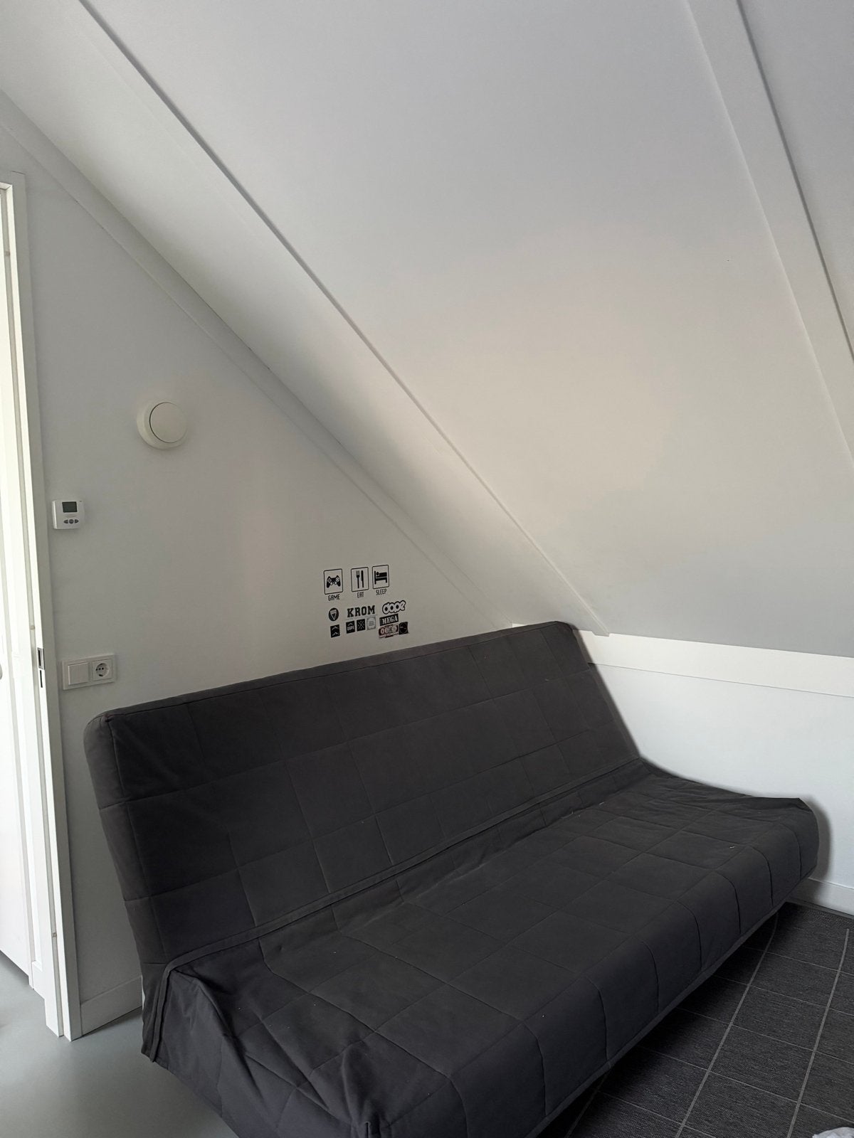 IKEA Beddinge slaapbank - Grijs, tweepersoons, Ophalen, Tweepersoons, 140 cm, 200 cm