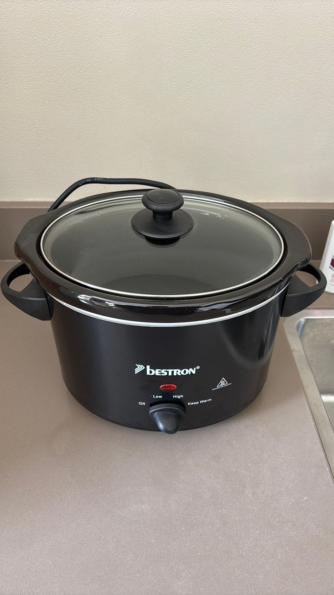 Bestron Slowcooker KSC350BL - Zwart, Ophalen, Nieuw