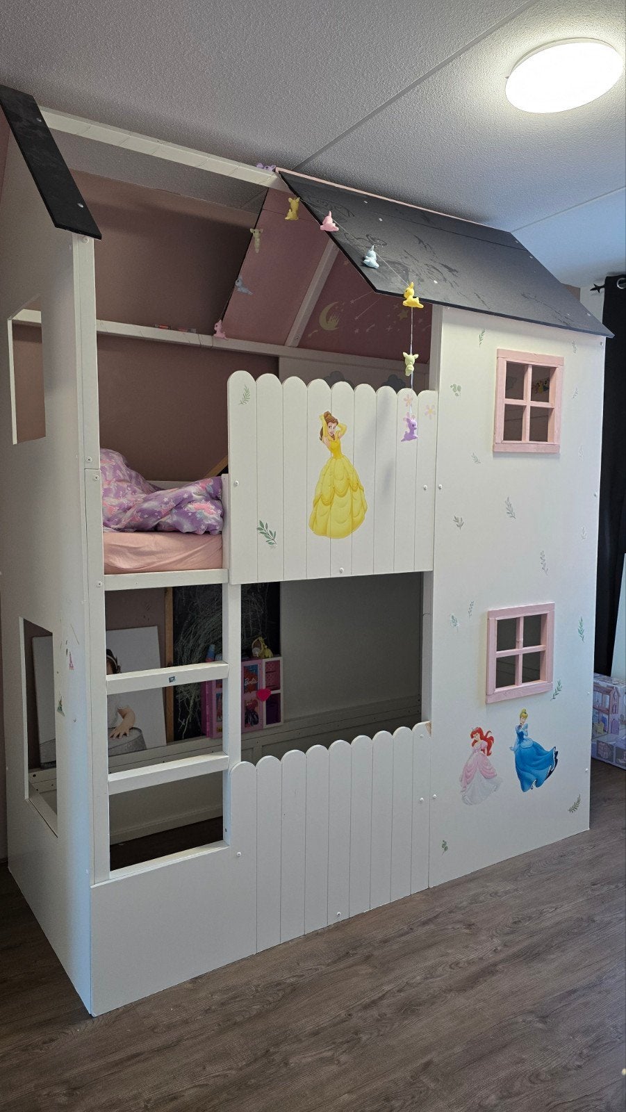 Uniek Huisbed / Speelhuis voor Kinderen hoogslaper, Ophalen, Gebruikt, Hoogslaper