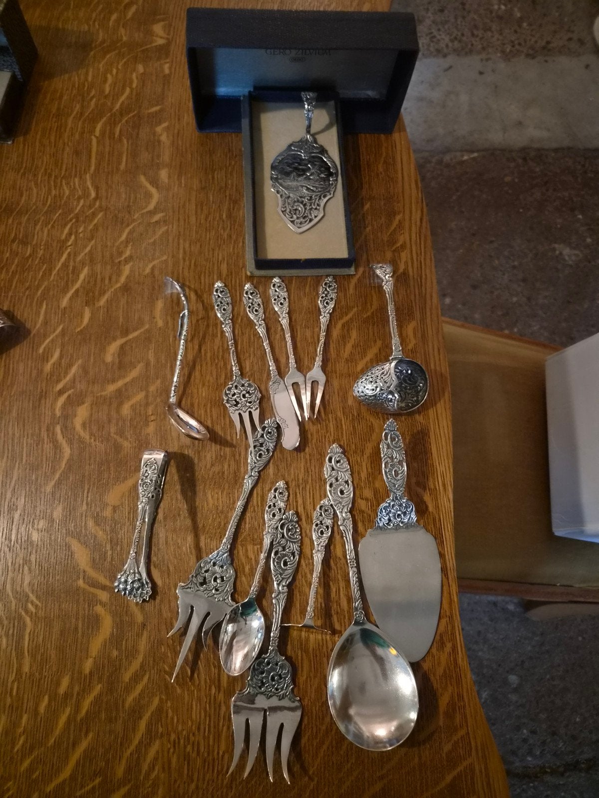 verzilverd bestekset, diverse delen, Antiek en Kunst, Ophalen of Verzenden