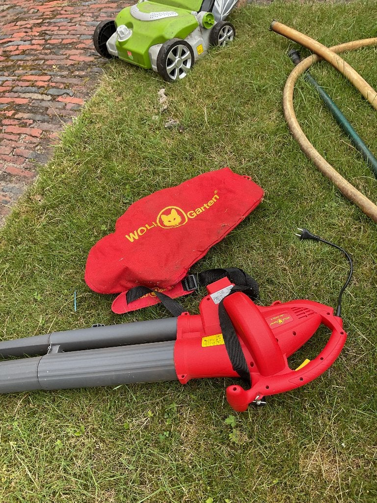 Bladblazer, Gebruikt, Ruggedragen, Ophalen of Verzenden, Met opvangzak