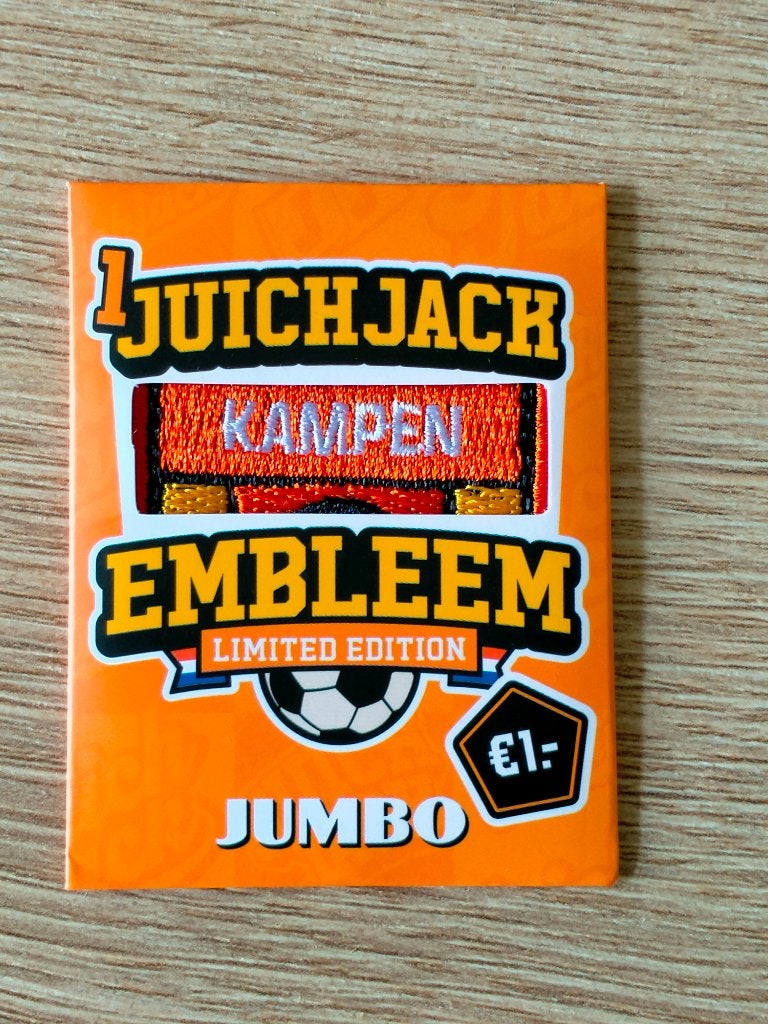 Jumbo juichjack embleem KAMPEN limited Edition juich jack, Ophalen of Verzenden, Nieuw, Overige binnenlandse clubs, Poster, Plaatje of Sticker
