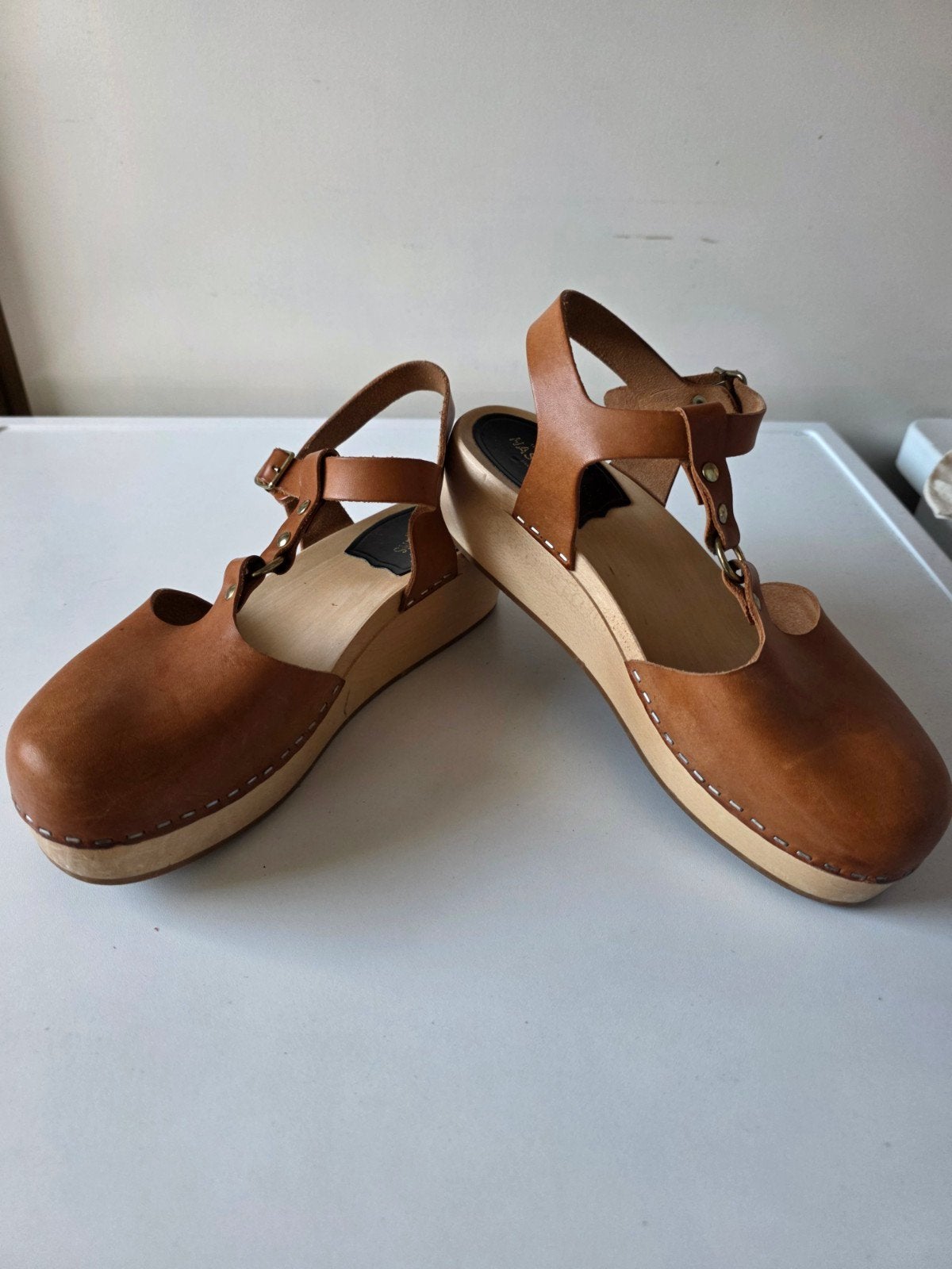 Hasbeens Zweedse klompjes 37, Kleding | Dames, Zo goed als nieuw, Hasbeens, Bruin, Sandalen of Muiltjes
