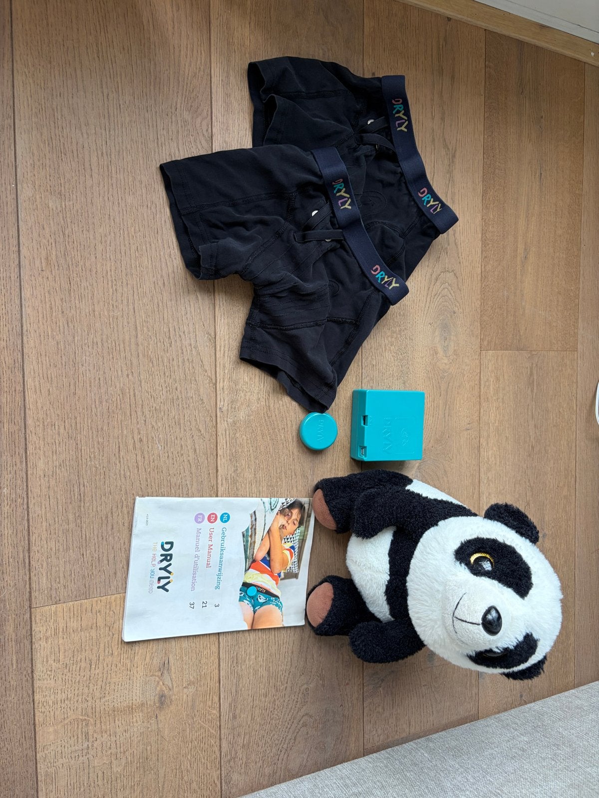 Dryly plaswekker met 2 broekjes maat 110/116, Ophalen of Verzenden, Gebruikt, Jongen of Meisje, Overige typen