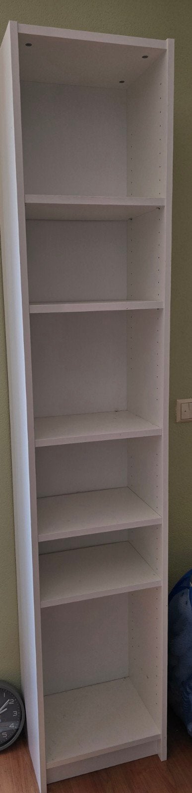 kast Ikea Billy 40x28x202 wit, Ophalen, Met plank(en), Minder dan 50 cm, 200 cm of meer