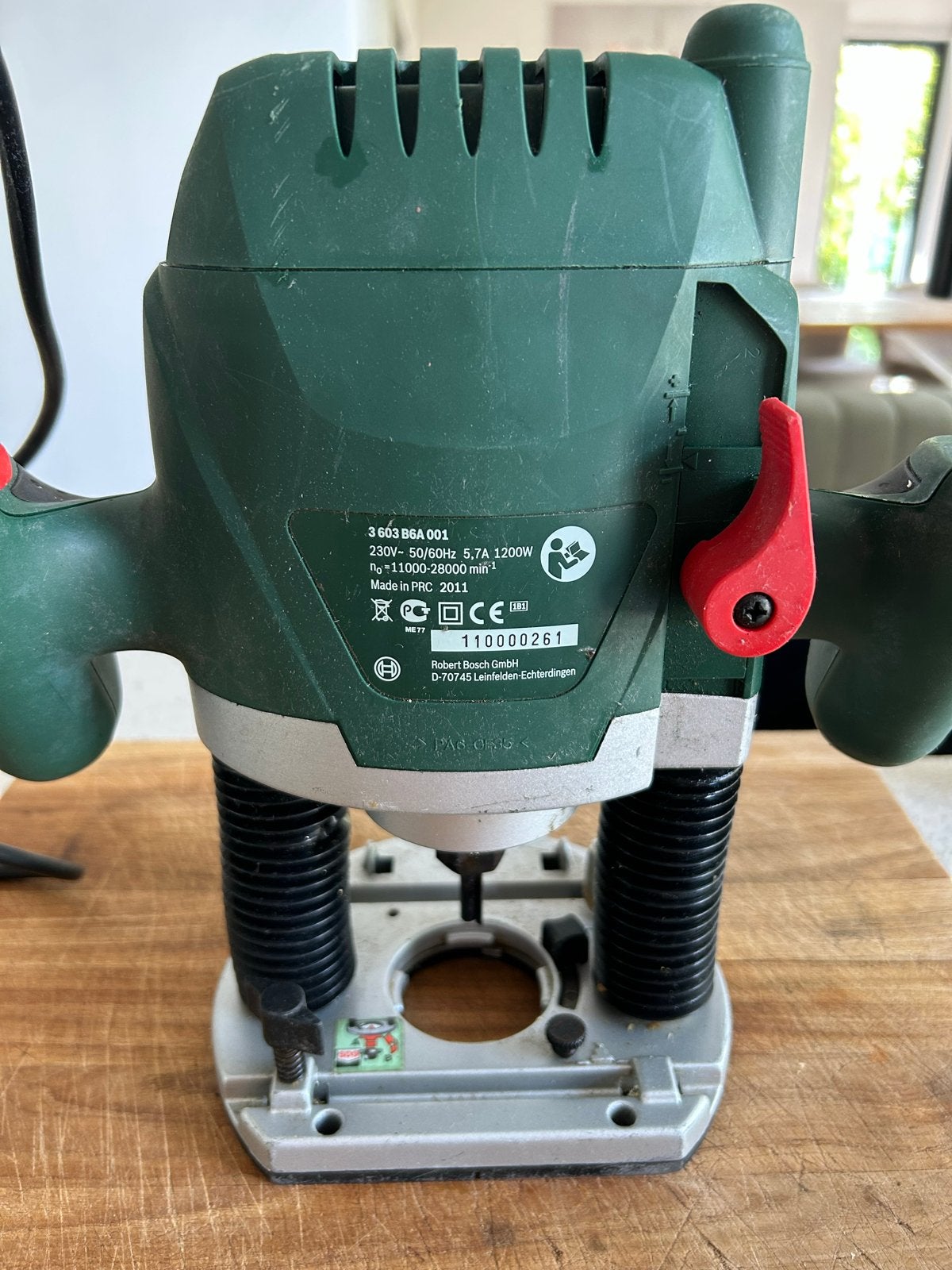Bosch POF 1200 AE Bovenfrees, Doe-het-zelf en Verbouw, Gereedschap | Freesmachines, Ophalen, Gebruikt, Elektrisch, Bovenfrees