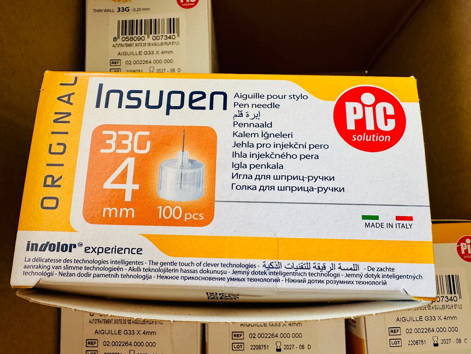 Pic solution insupen pennaald 4 mm steriel, Ophalen of Verzenden, Nieuw