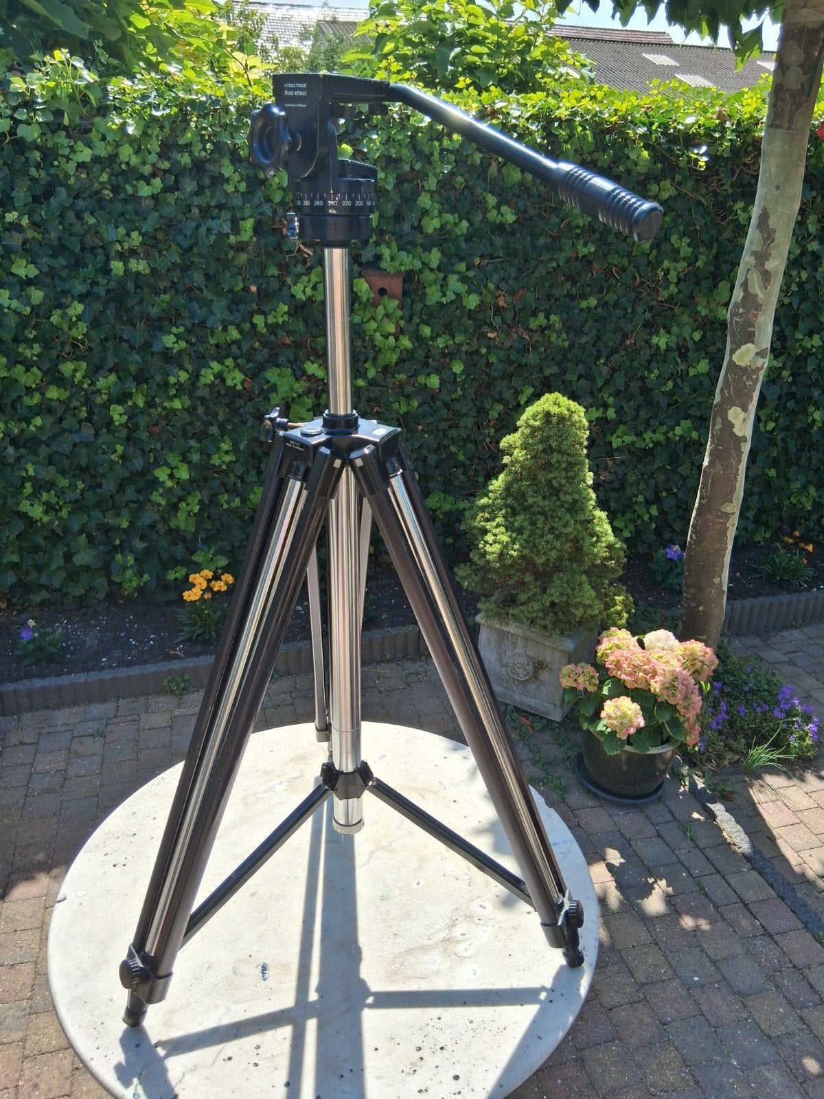 Heavy duty Foto/ video statief. Geen aluminium prul statief!, Met balhoofd, Bilora, Zo goed als nieuw, 150 tot 175 cm