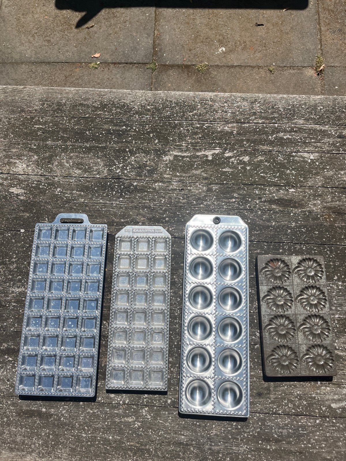 Set van 4 ingietvormen, Overige typen, Ophalen of Verzenden, Gebruikt, Metaal