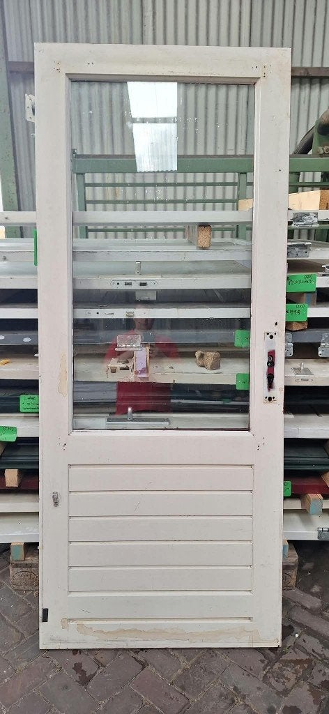 Achterdeur schuurdeur buitendeur deur 87,5 x 210,5 ( 177 ), Ophalen, Gebruikt, 80 tot 100 cm, Buitendeur