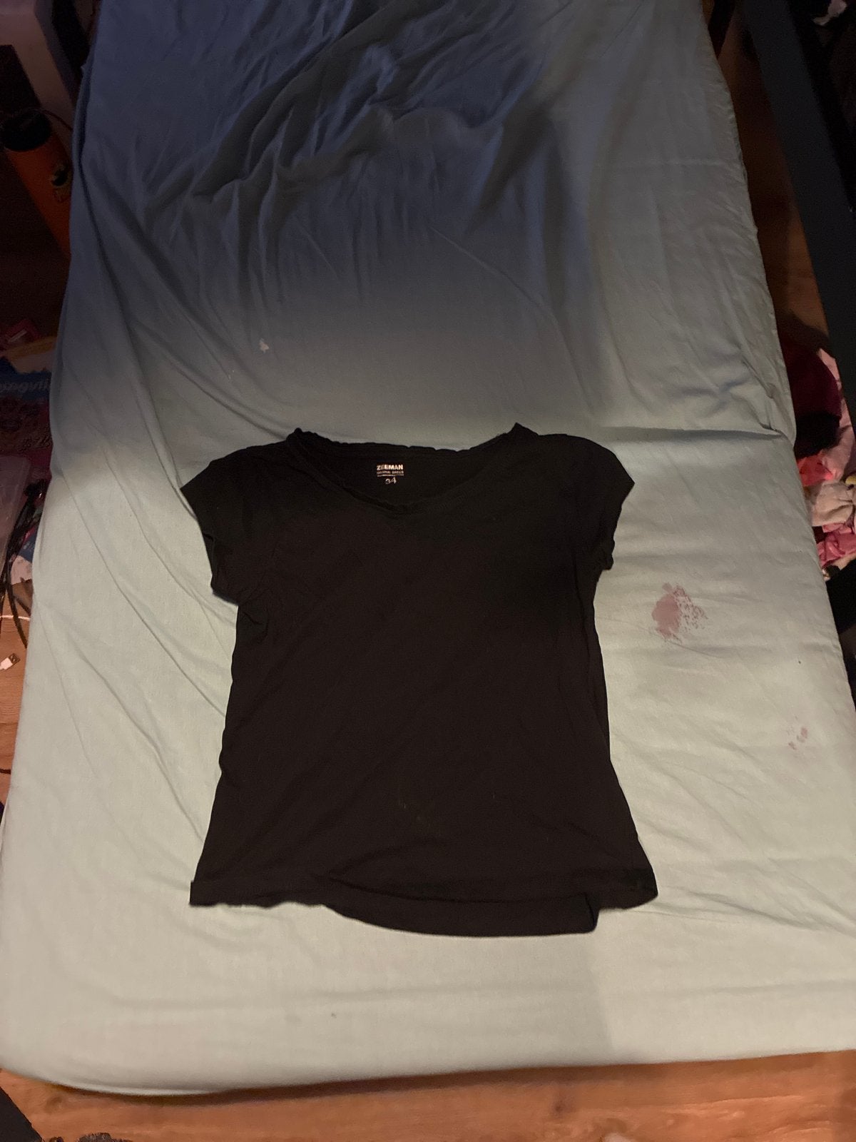 Zwart T-shirt met korte mouwen - Zeeman Original Basics, Ophalen, Zwart, Korte mouw, Maat 34 (XS) of kleiner