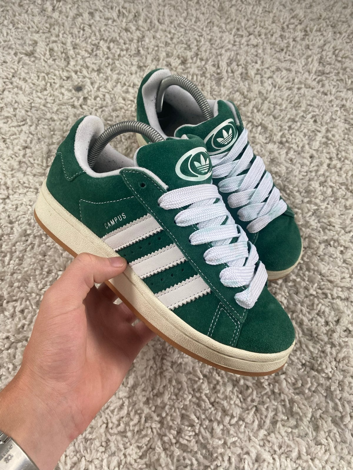Groene Adidas Campus 00s - Maat 38,5, Ophalen of Verzenden, Sneakers of Gympen, Gedragen, Groen