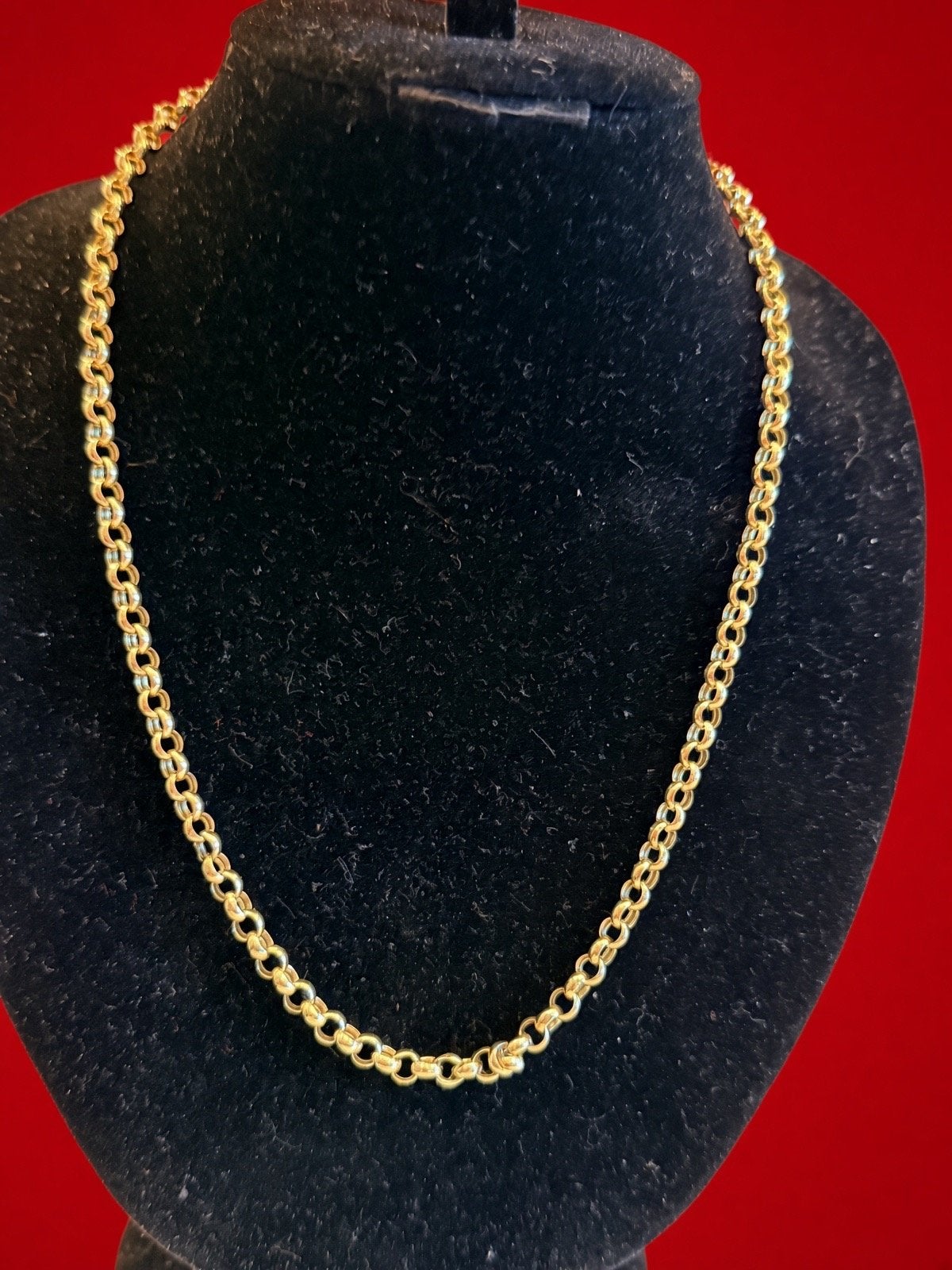 Massieve 18k Gouden Ketting - 10.96g, 46cm, Gebruikt, Massive 18 k goud ketting, Ophalen of Verzenden, Ede