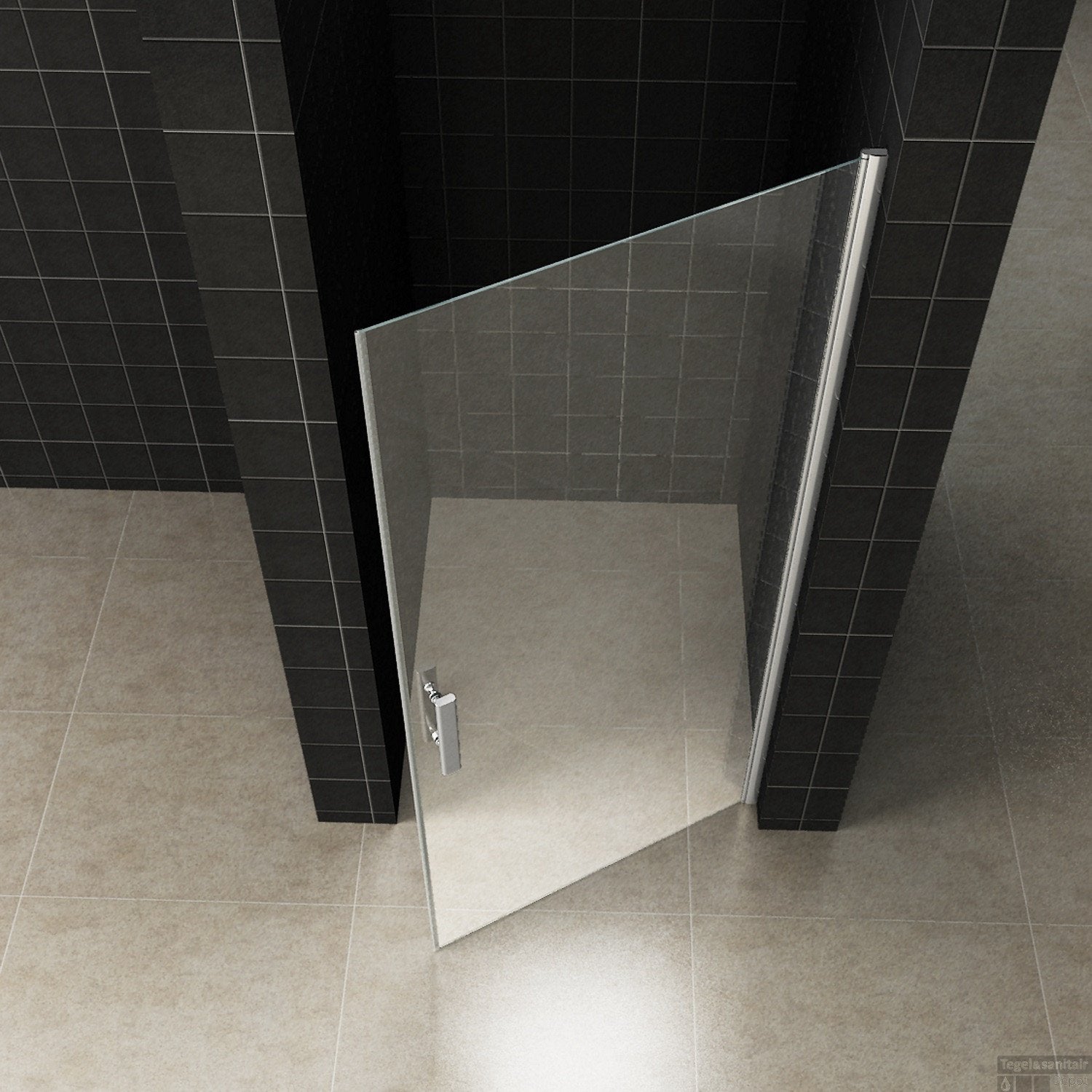 NIEUW in doos Wiesbaden Douchedeur | Aluminium breedte 80cm, Ophalen, Nieuw, Glas, Douche
