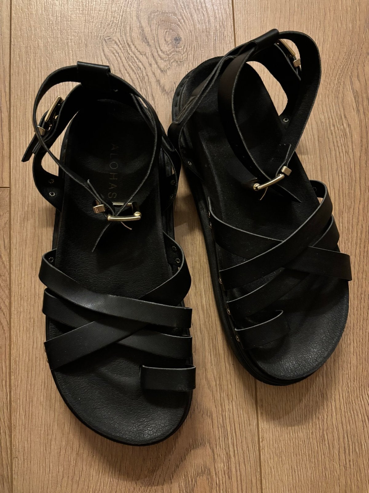 Alohas Gladiator leren sandalen, Kleding | Dames, Ophalen of Verzenden, Zo goed als nieuw, Sandalen of Muiltjes