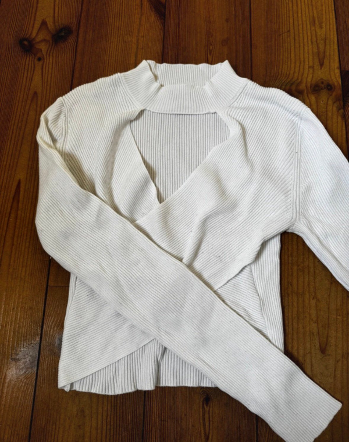 Long sleeve wit turtleneck crop top shirt New Yorker maat S, Ophalen of Verzenden, Zo goed als nieuw, Maat 36 (S), Wit