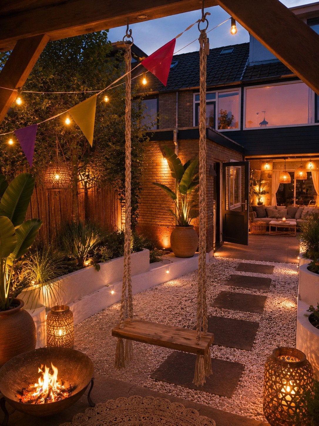 Decoratieve schommel Ibiza stijl, Ophalen of Verzenden, Nieuw