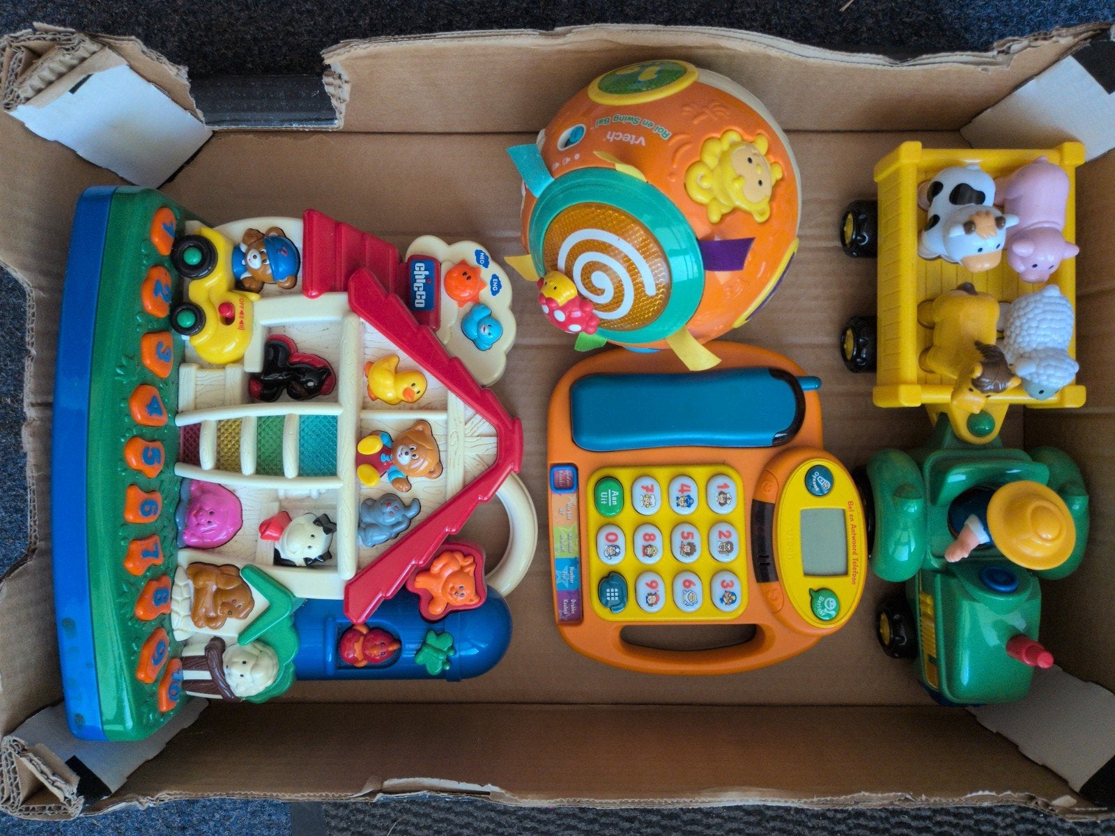 VTech, Chicco, Megcos speelgoedpakket, Ophalen of Verzenden, Gebruikt, Overige typen, Met licht