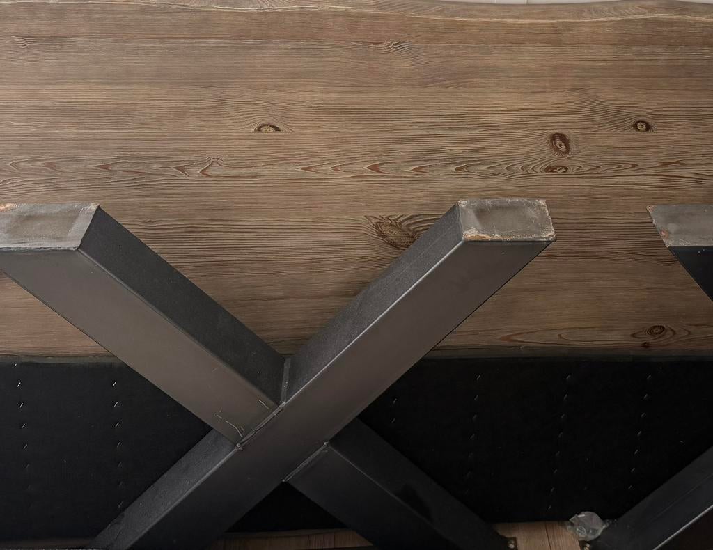 Rough tafel, Huis en Inrichting, Tafels | Eettafels, Gebruikt, 50 tot 100 cm, 200 cm of meer, Vijf personen of meer, Rechthoekig