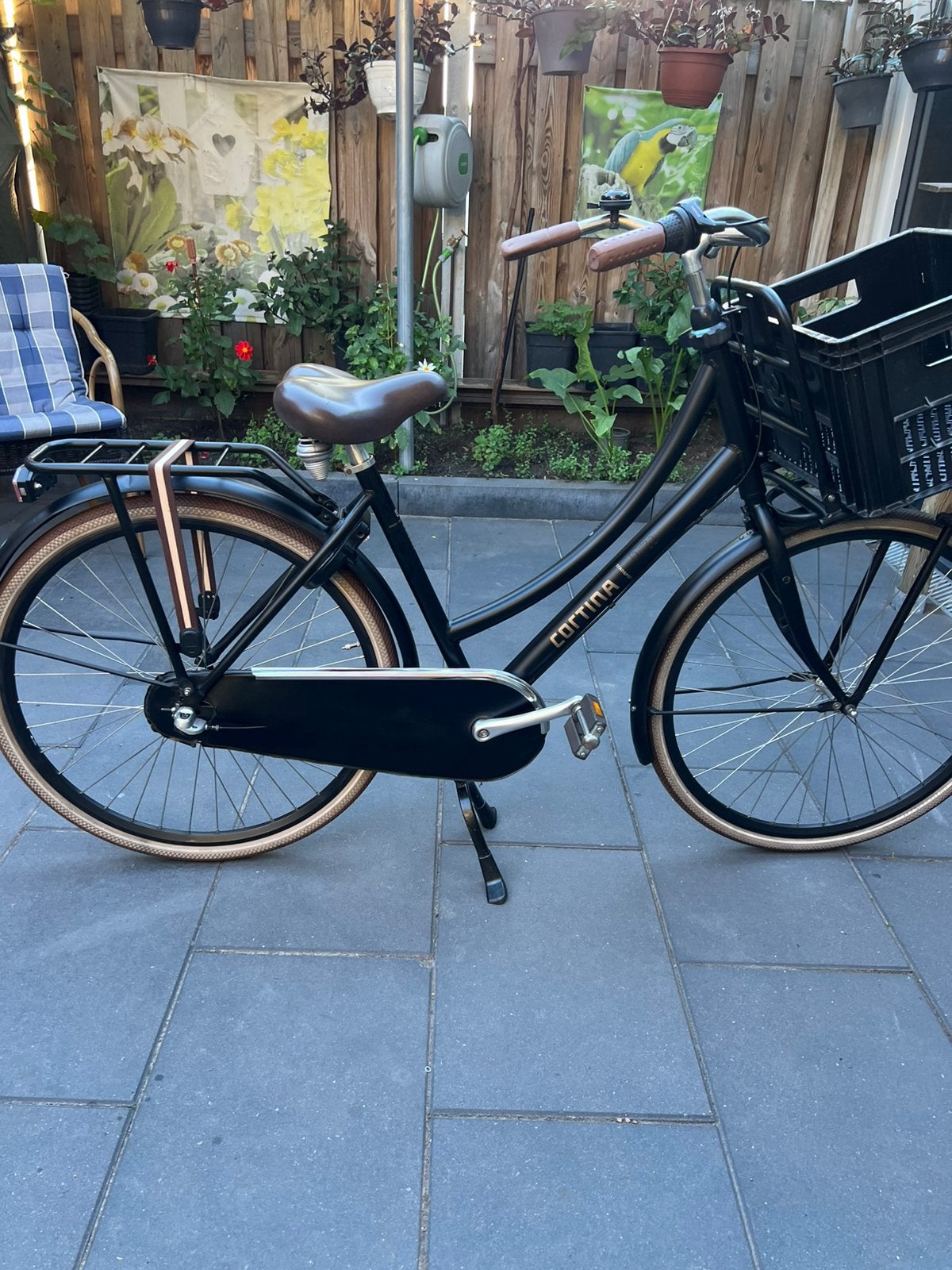Cortina u4 damesfiets of meisjesfiets frame 50 cm 3 vers, Terugtraprem, (Extra) lage instap, Zo goed als nieuw, 50 tot 53 cm