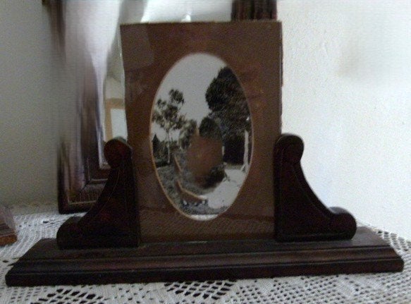 antieke houten fotolijst, Antiek en Kunst, Ophalen of Verzenden