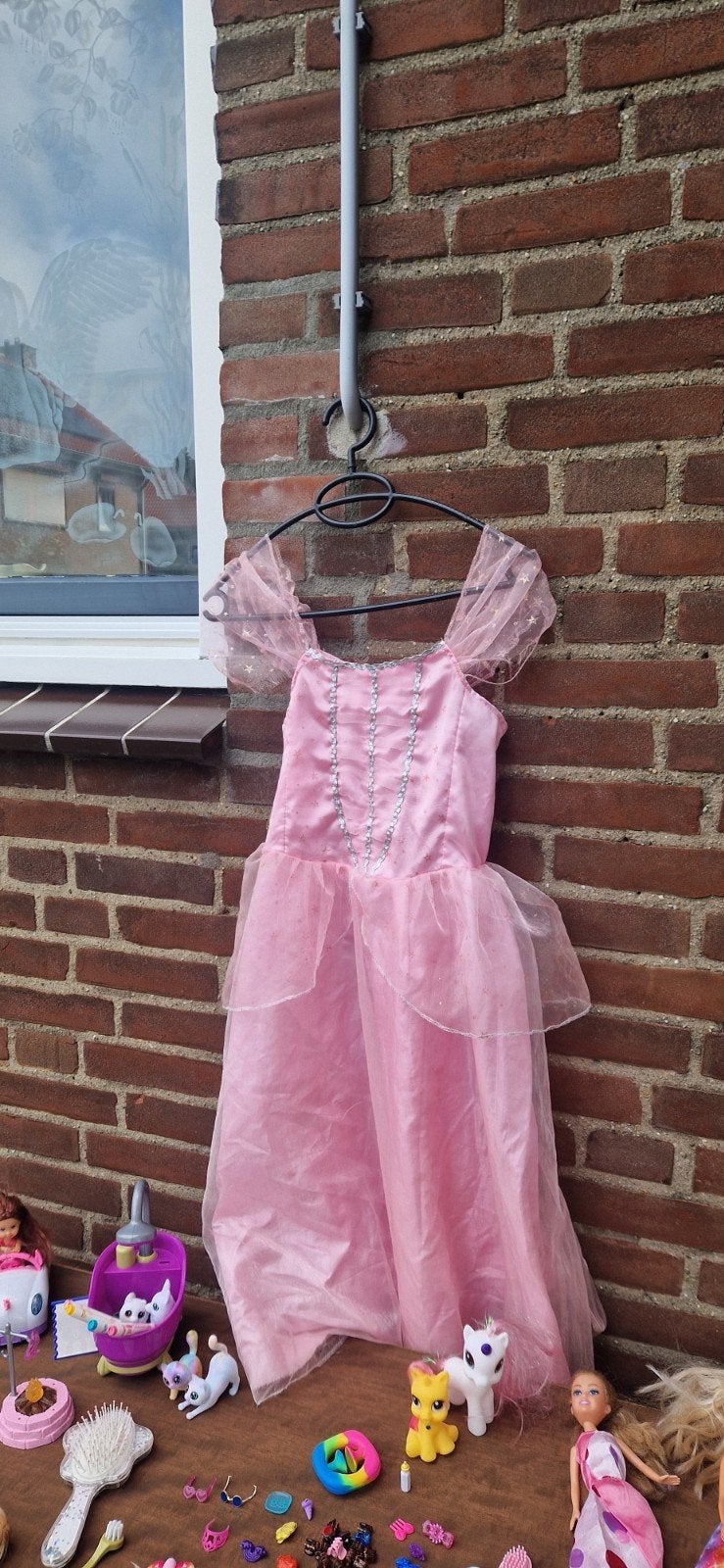 Roze prinsessenjurk, Ophalen of Verzenden, Gebruikt, Overige typen